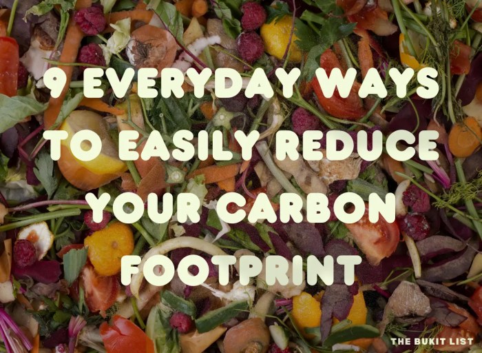 Footprint reduce environmental